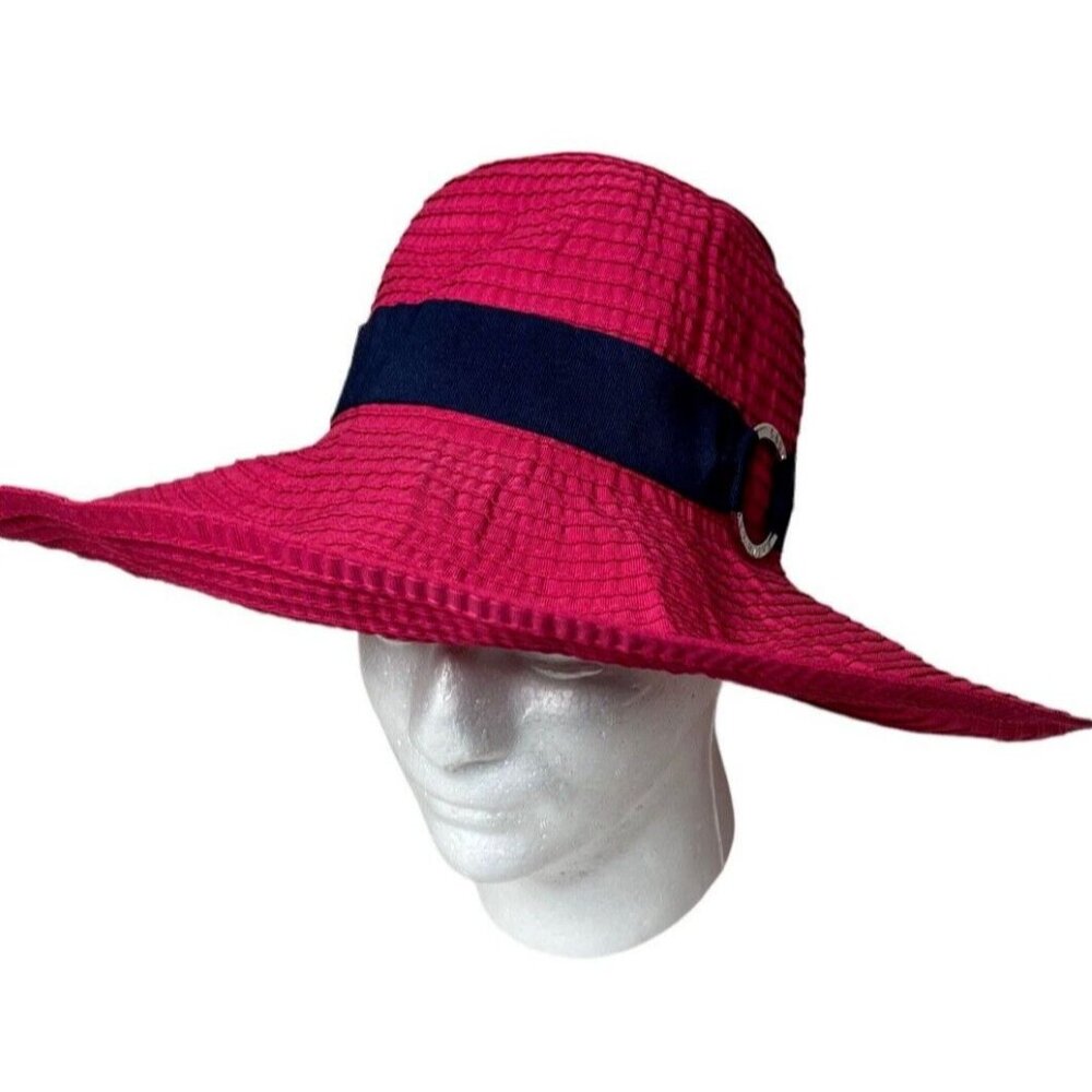 Lauren Ralph Lauren Sun Floppy Hat Wide Brim Women's M Packable